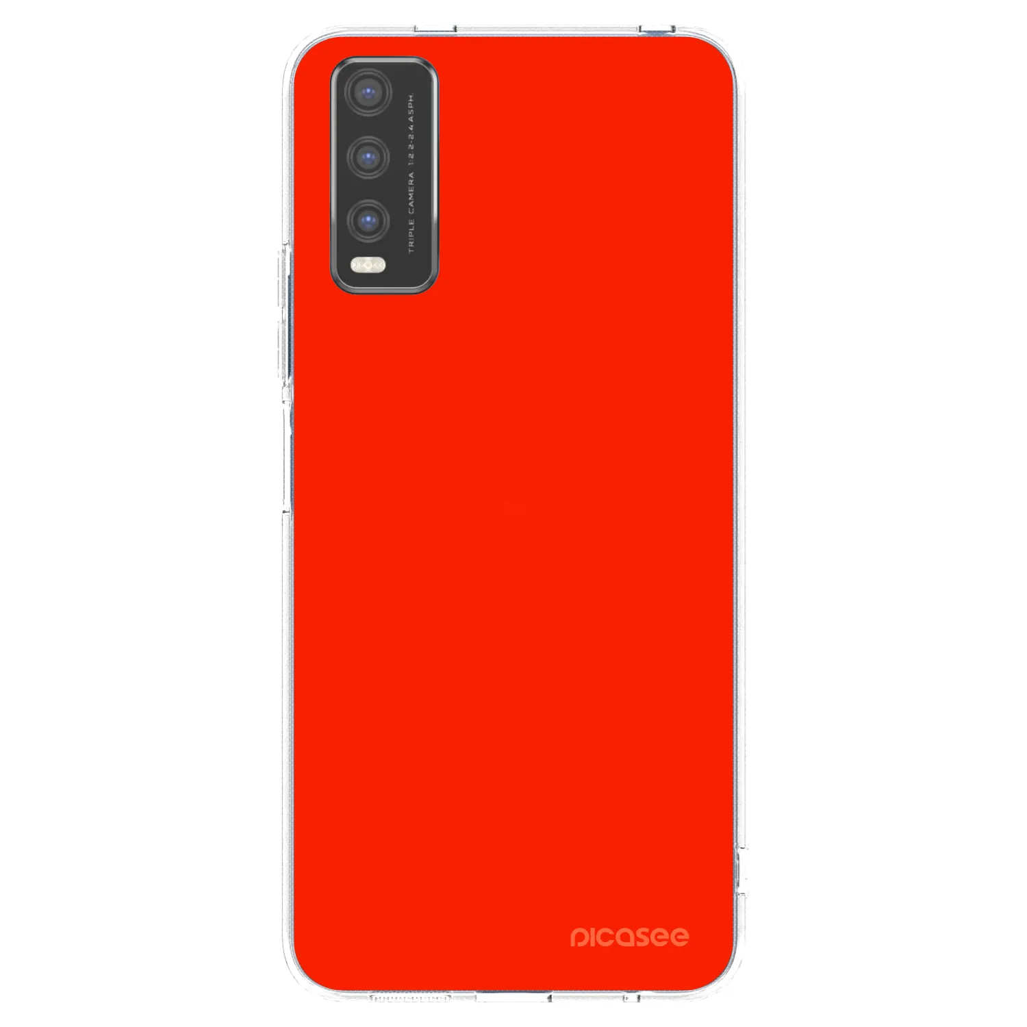 Picasee silikonski prozorni ovitek za Vivo Y20s - Maranello Red