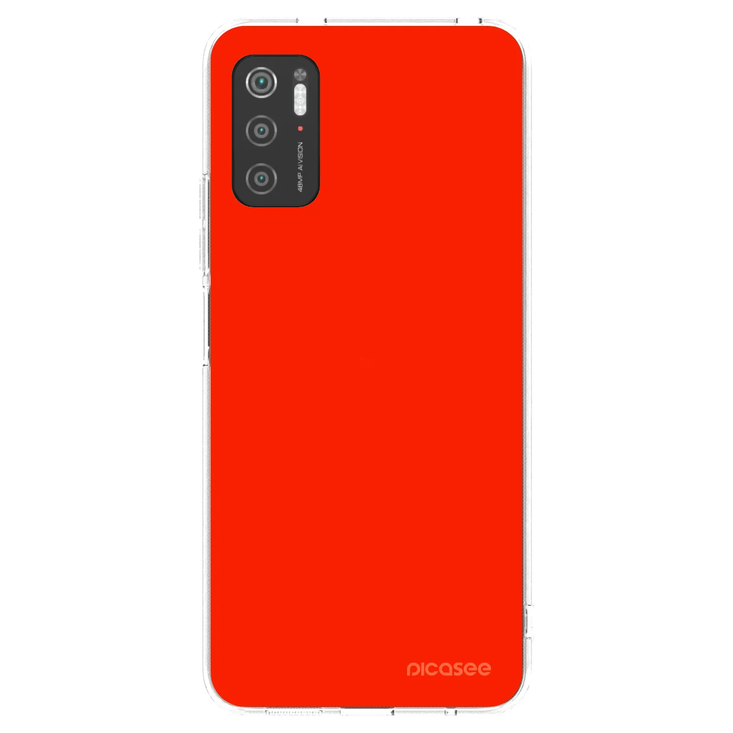 Picasee silikonski prozorni ovitek za Xiaomi Poco M3 Pro 5G - Maranello Red
