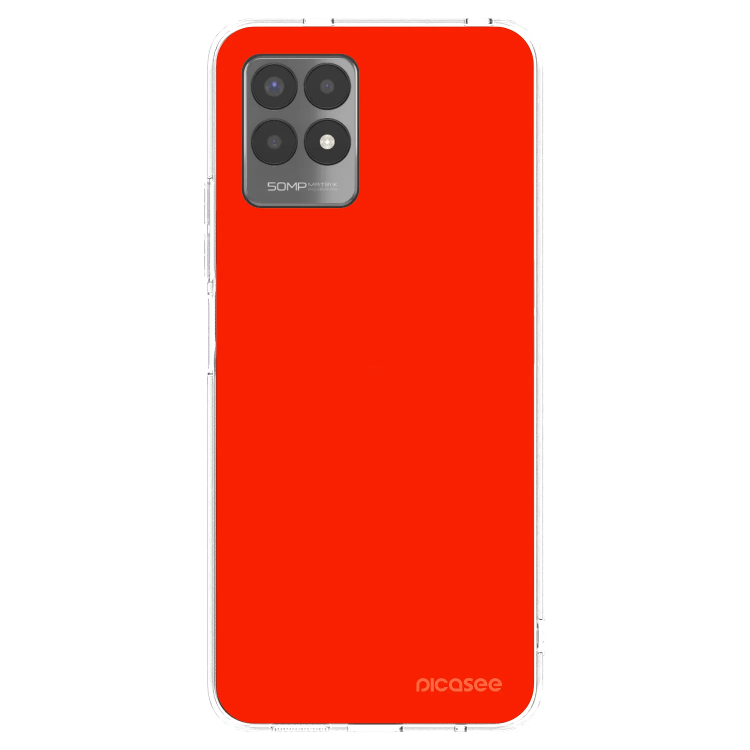 Picasee silikonski prozorni ovitek za Realme 8i - Maranello Red