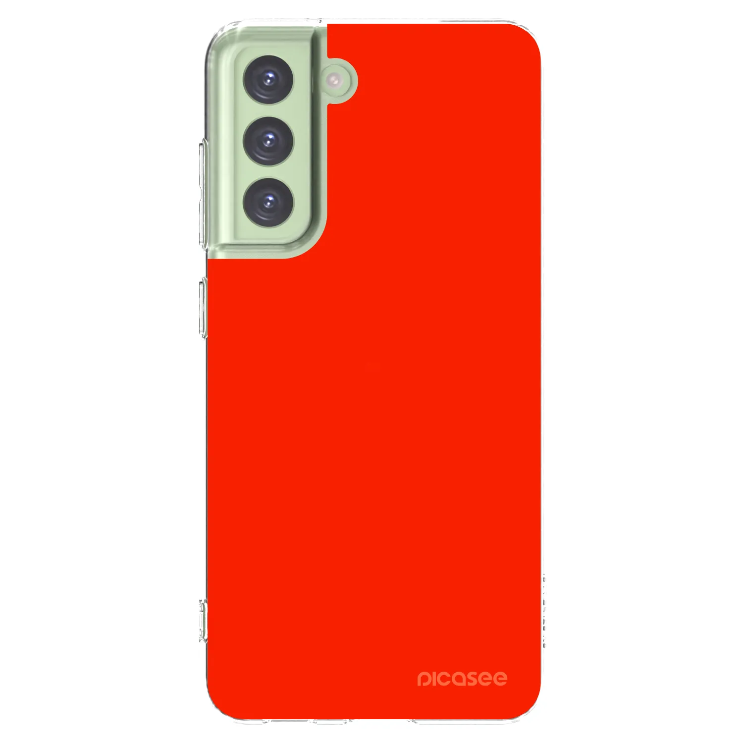Picasee silikonski prozorni ovitek za Samsung Galaxy S21 FE 5G - Maranello Red
