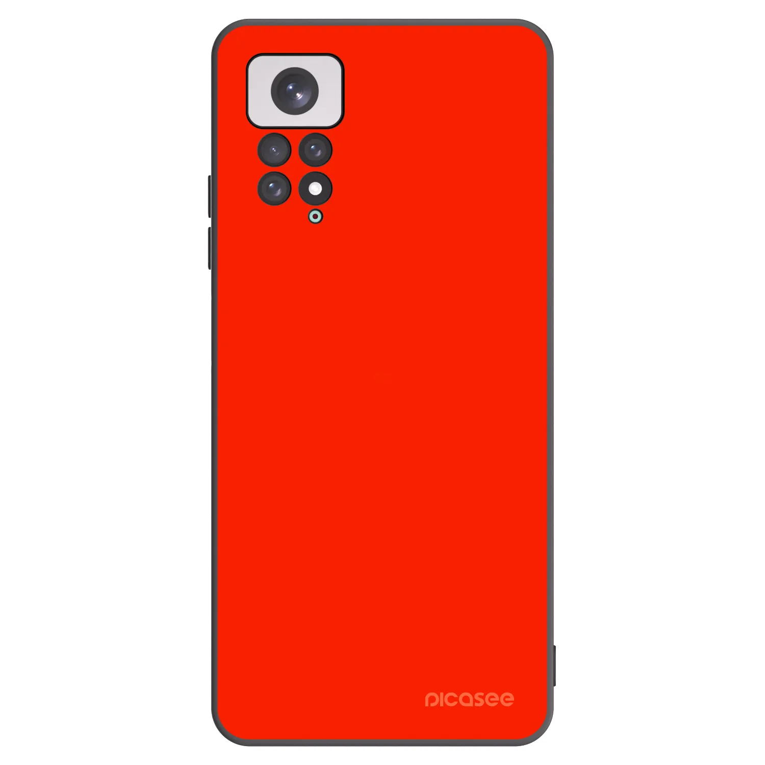 Picasee silikonski črni ovitek za Xiaomi Redmi Note 11 - Maranello Red
