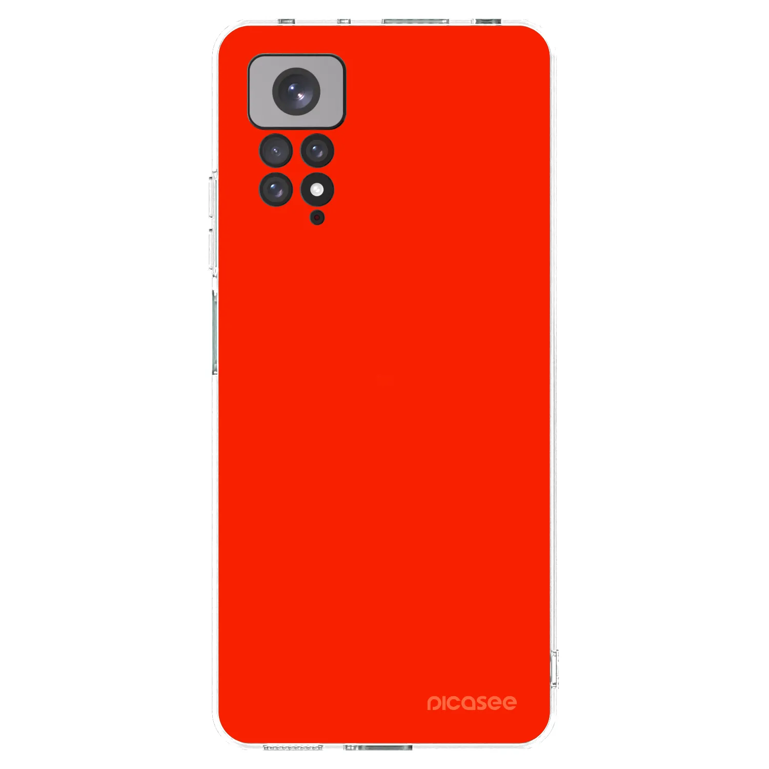 Picasee silikonski prozorni ovitek za Xiaomi Redmi Note 11 - Maranello Red