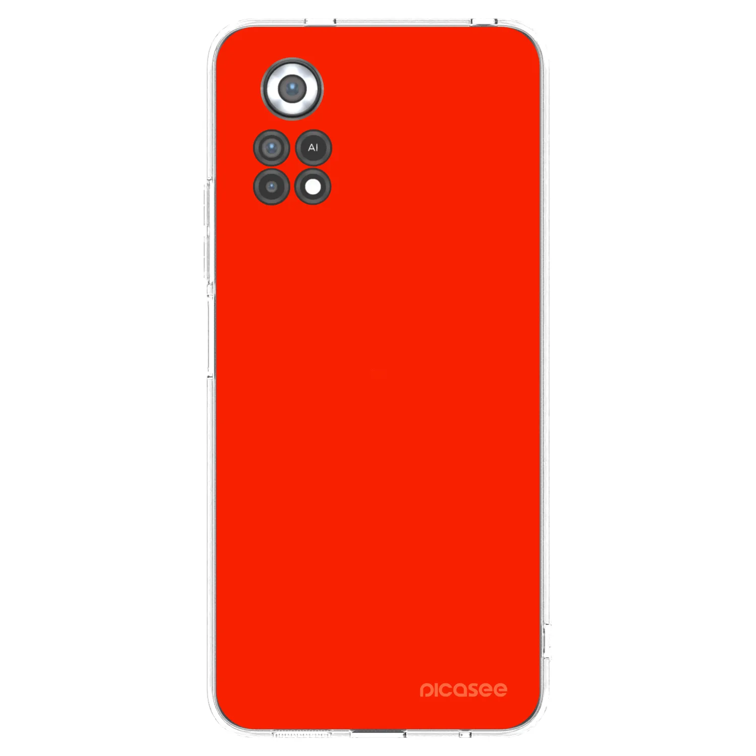 Picasee silikonski prozorni ovitek za Xiaomi Poco X4 Pro 5G - Maranello Red