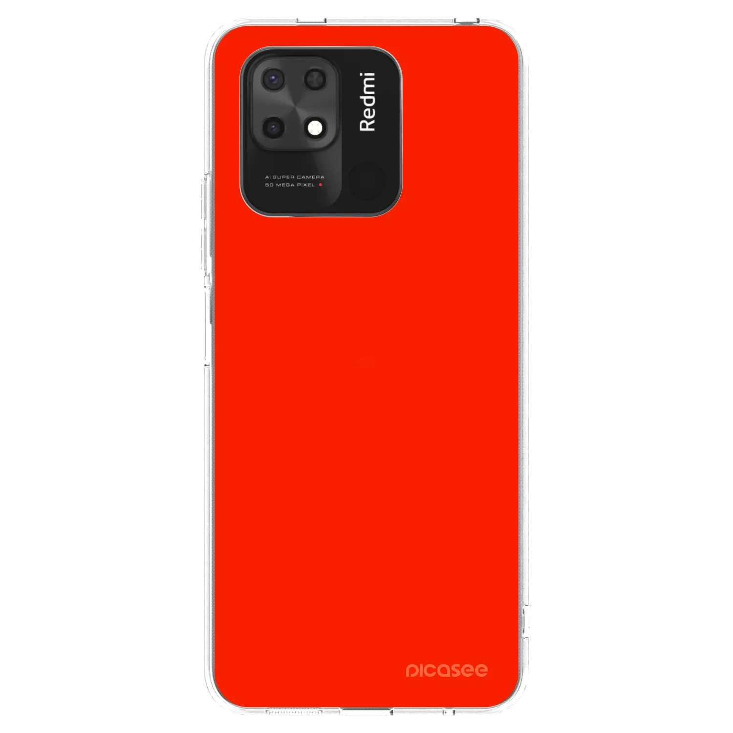 Picasee silikonski prozorni ovitek za Xiaomi Redmi 10C - Maranello Red