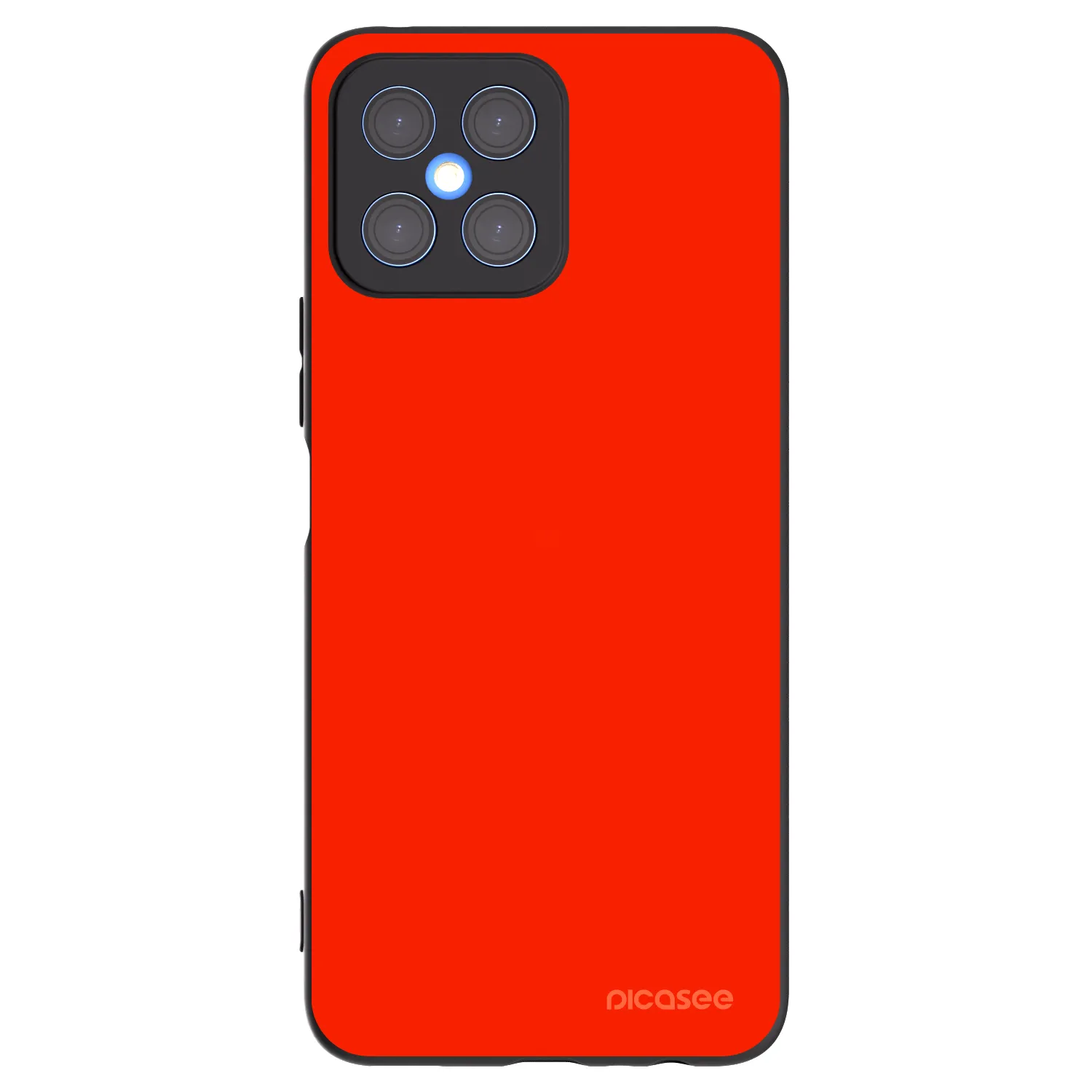 Picasee silikonski črni ovitek za Honor X8 4G - Maranello Red