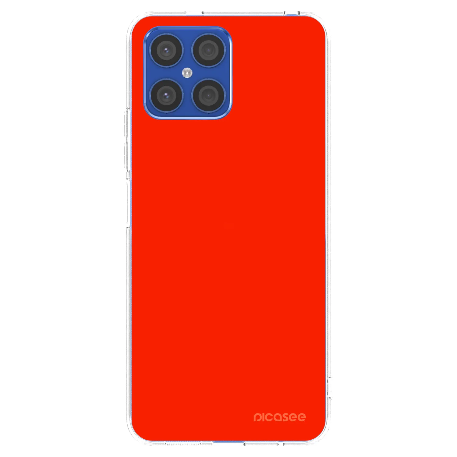 Picasee silikonski prozorni ovitek za Honor X8 4G - Maranello Red