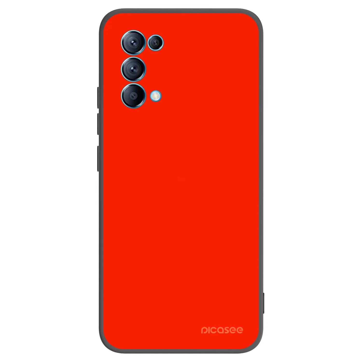 Picasee silikonski črni ovitek za OPPO Reno 5 5G - Maranello Red