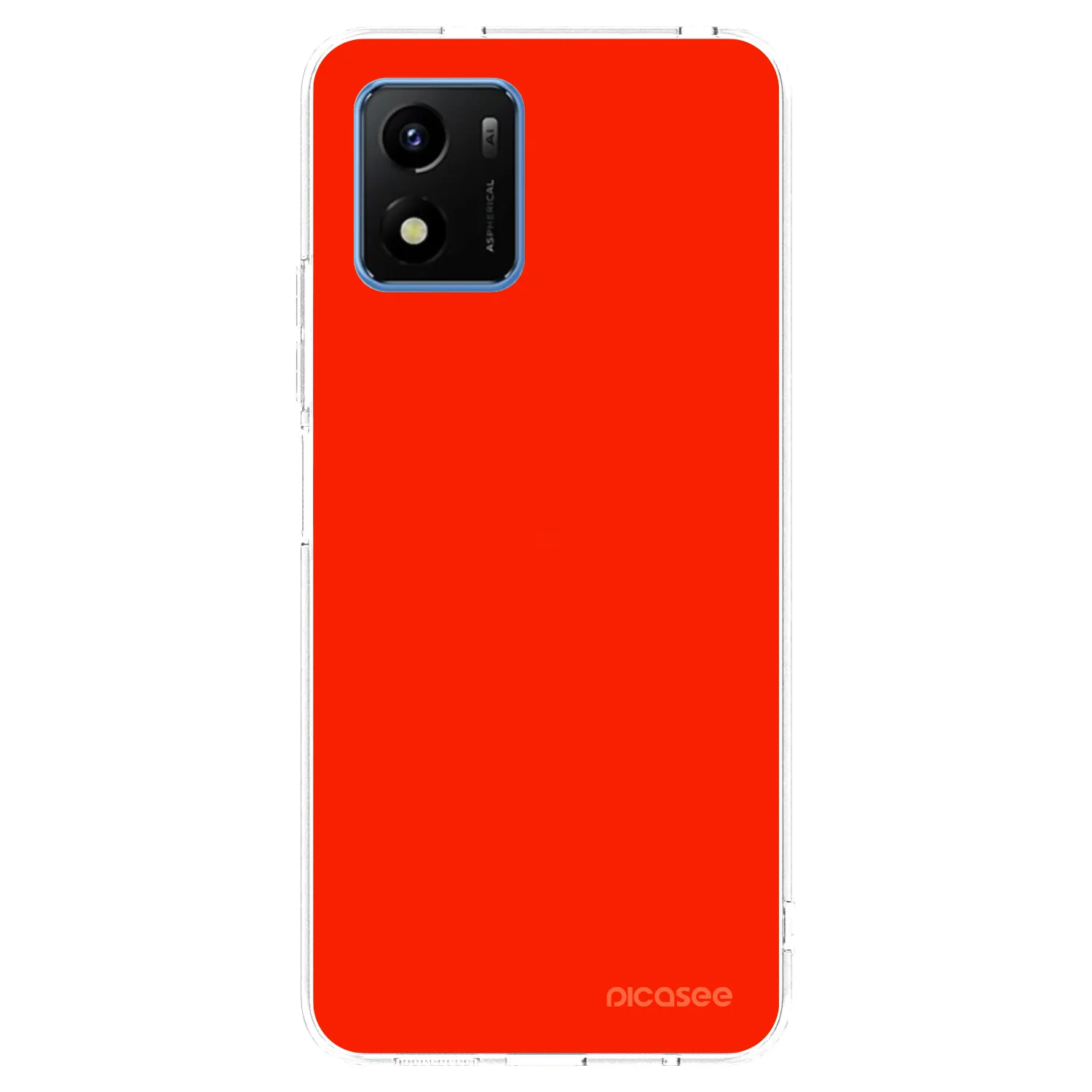 Picasee silikonski prozorni ovitek za Vivo Y01 - Maranello Red