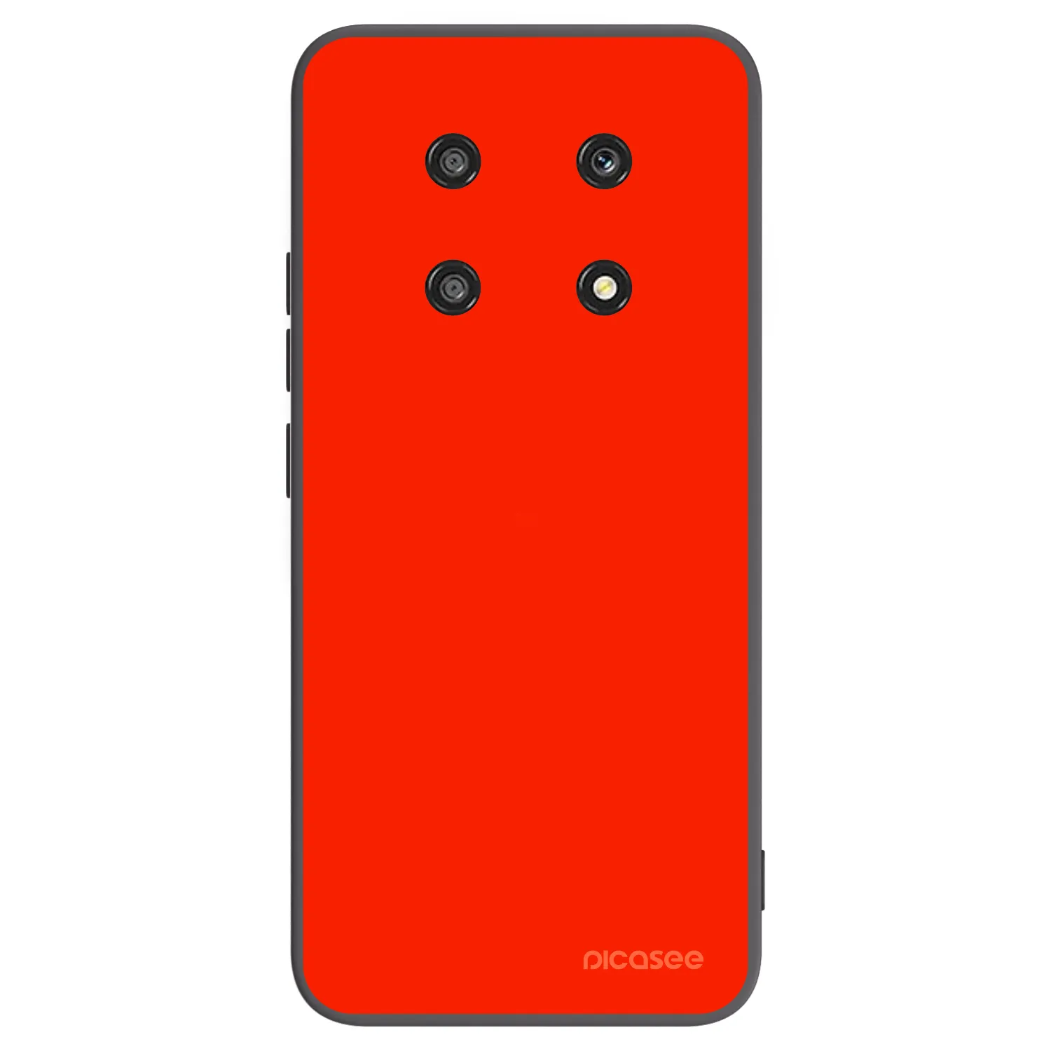 Picasee silikonski črni ovitek za Honor Magic4 Lite 5G - Maranello Red