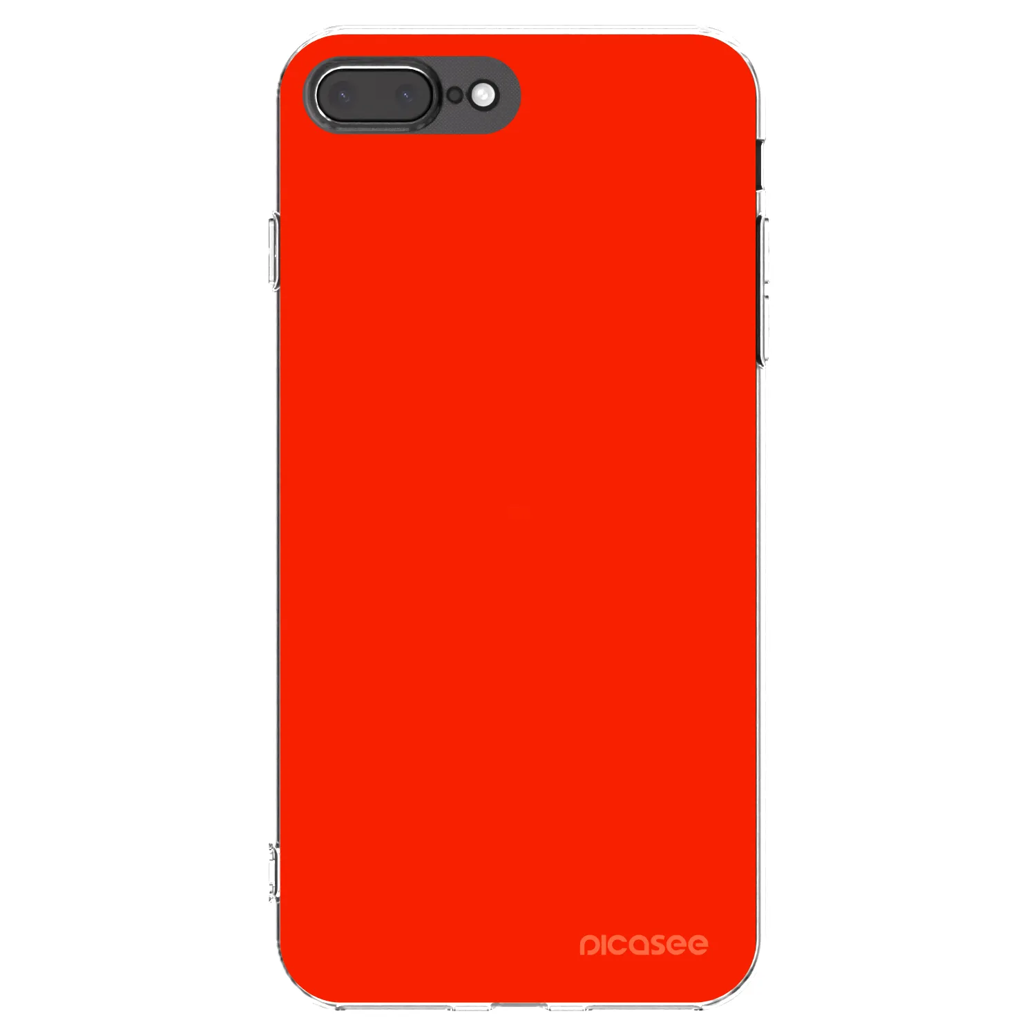 Picasee silikonski prozorni ovitek za Apple iPhone 8 Plus - Maranello Red
