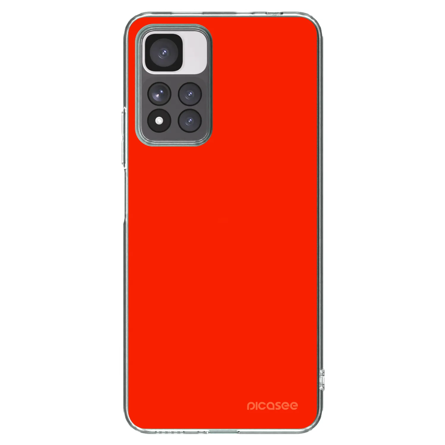 Picasee silikonski prozorni ovitek za Xiaomi Redmi Note 11 Pro+ 5G - Maranello Red