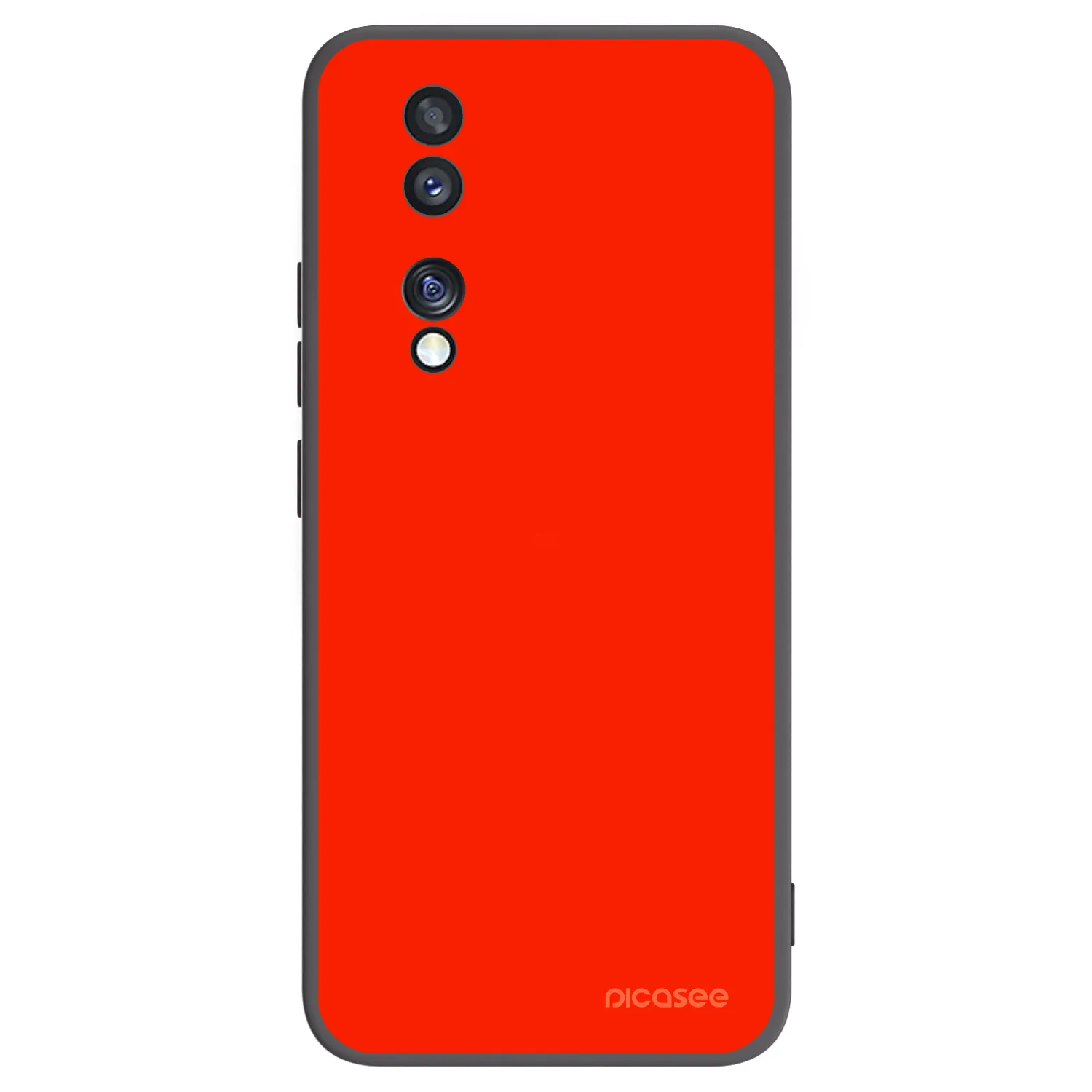 Picasee silikonski črni ovitek za Honor 70 - Maranello Red