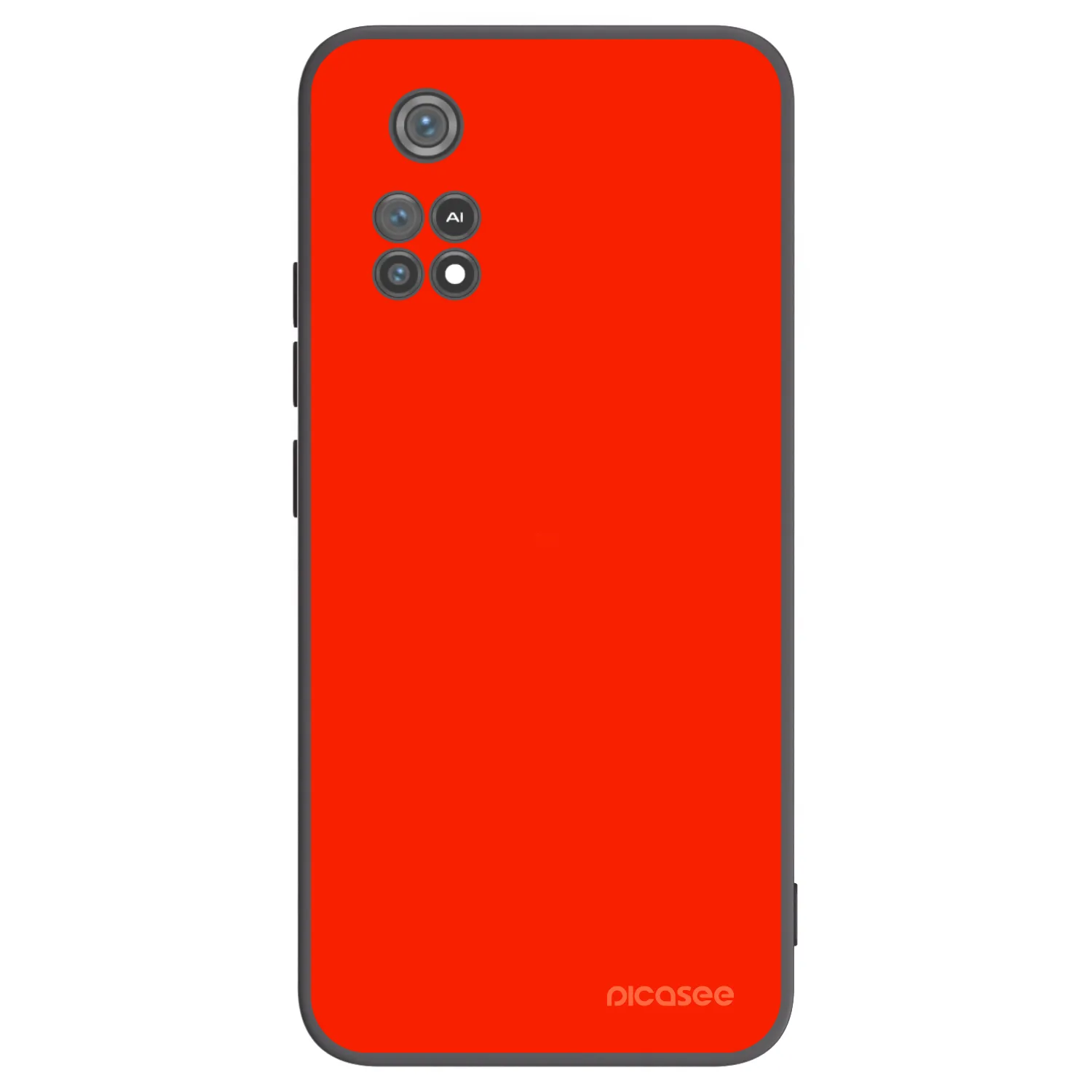 Picasee silikonski črni ovitek za Xiaomi Poco M4 Pro - Maranello Red