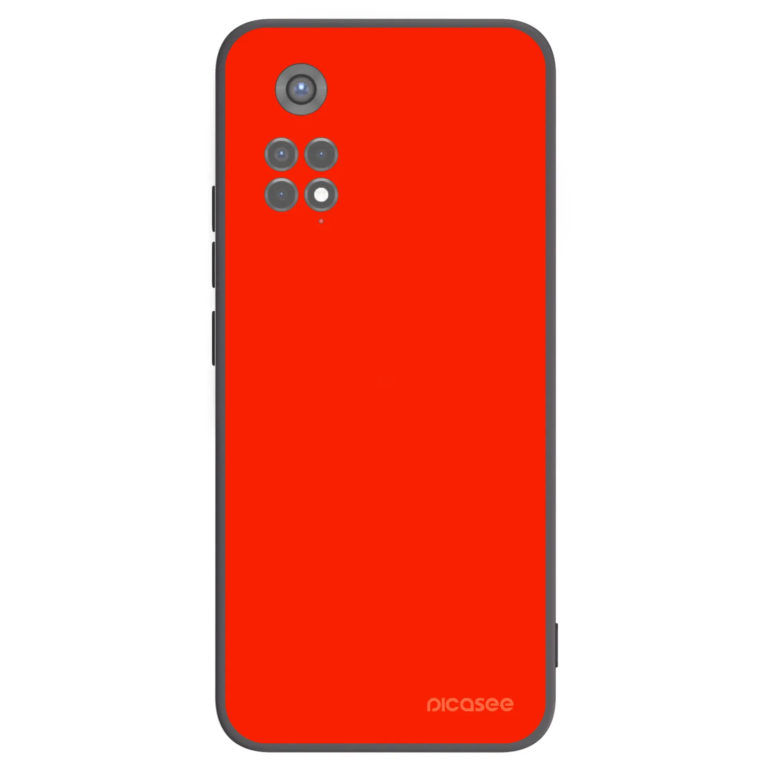 Picasee silikonski črni ovitek za Xiaomi Redmi Note 11S 5G - Maranello Red