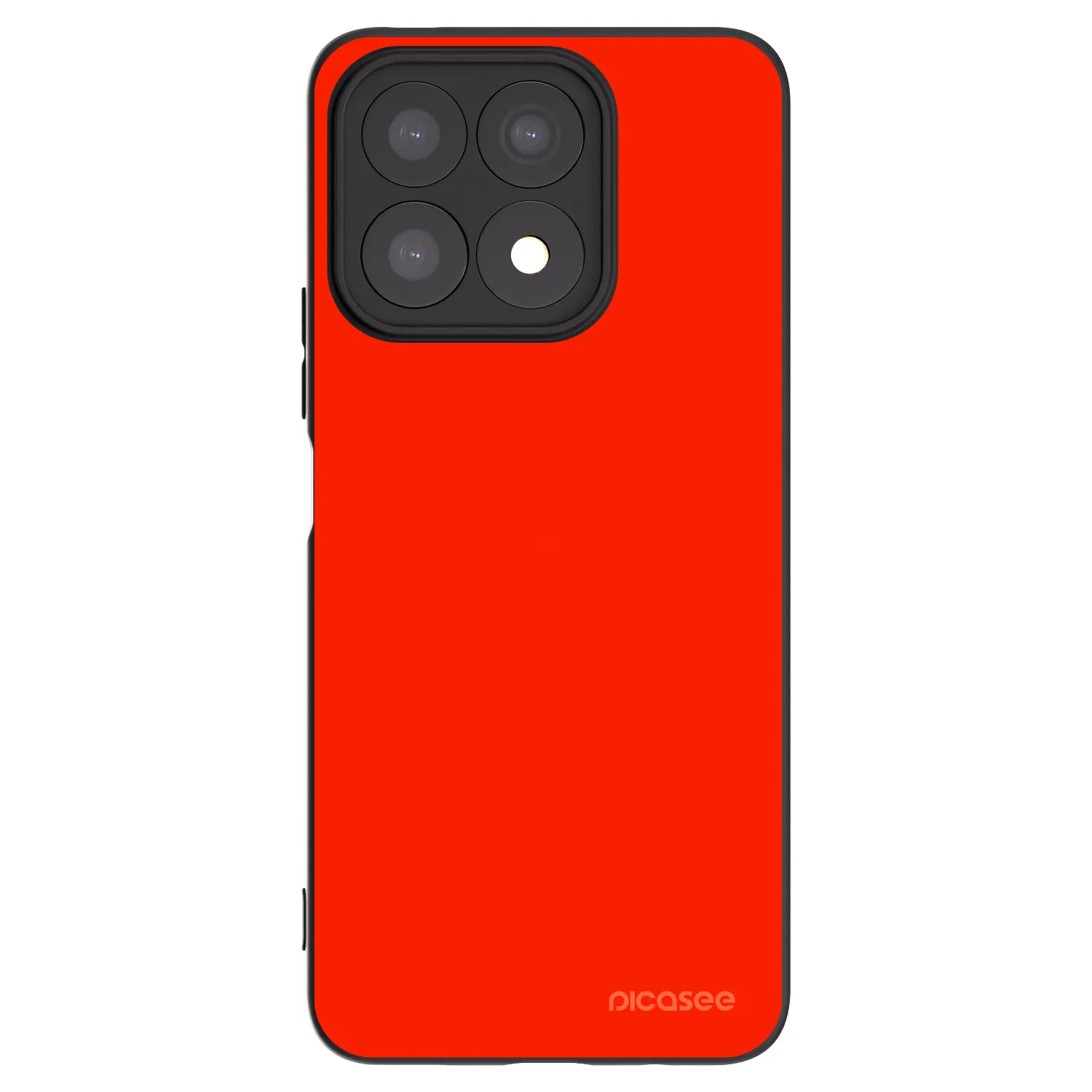 Picasee silikonski črni ovitek za Honor X8a - Maranello Red