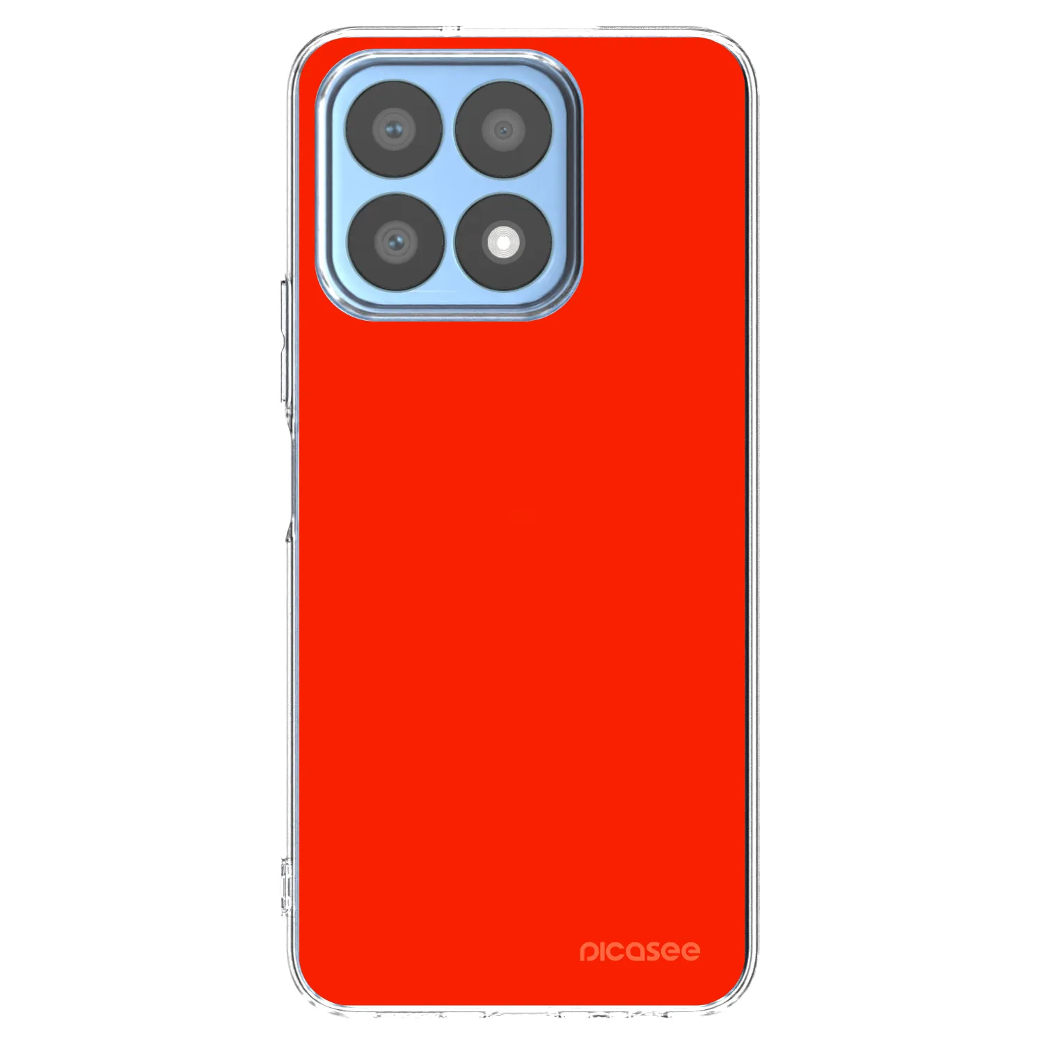 Picasee silikonski prozorni ovitek za Honor X8a - Maranello Red