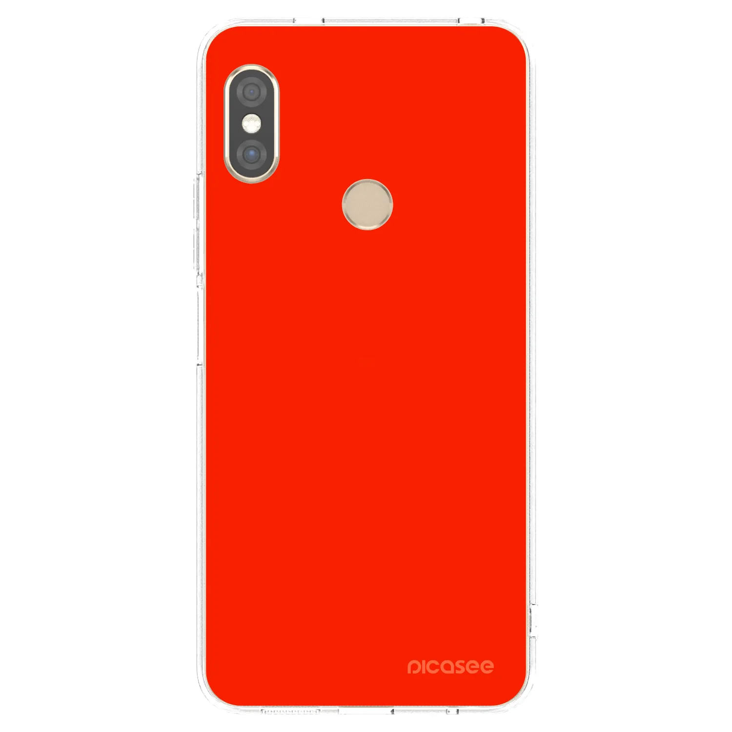 Picasee silikonski prozorni ovitek za Xiaomi Redmi Note 5 Global - Maranello Red