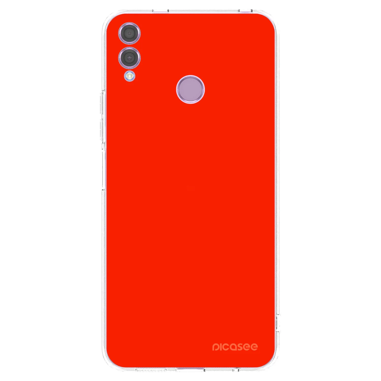 Picasee silikonski prozorni ovitek za Honor 8X - Maranello Red