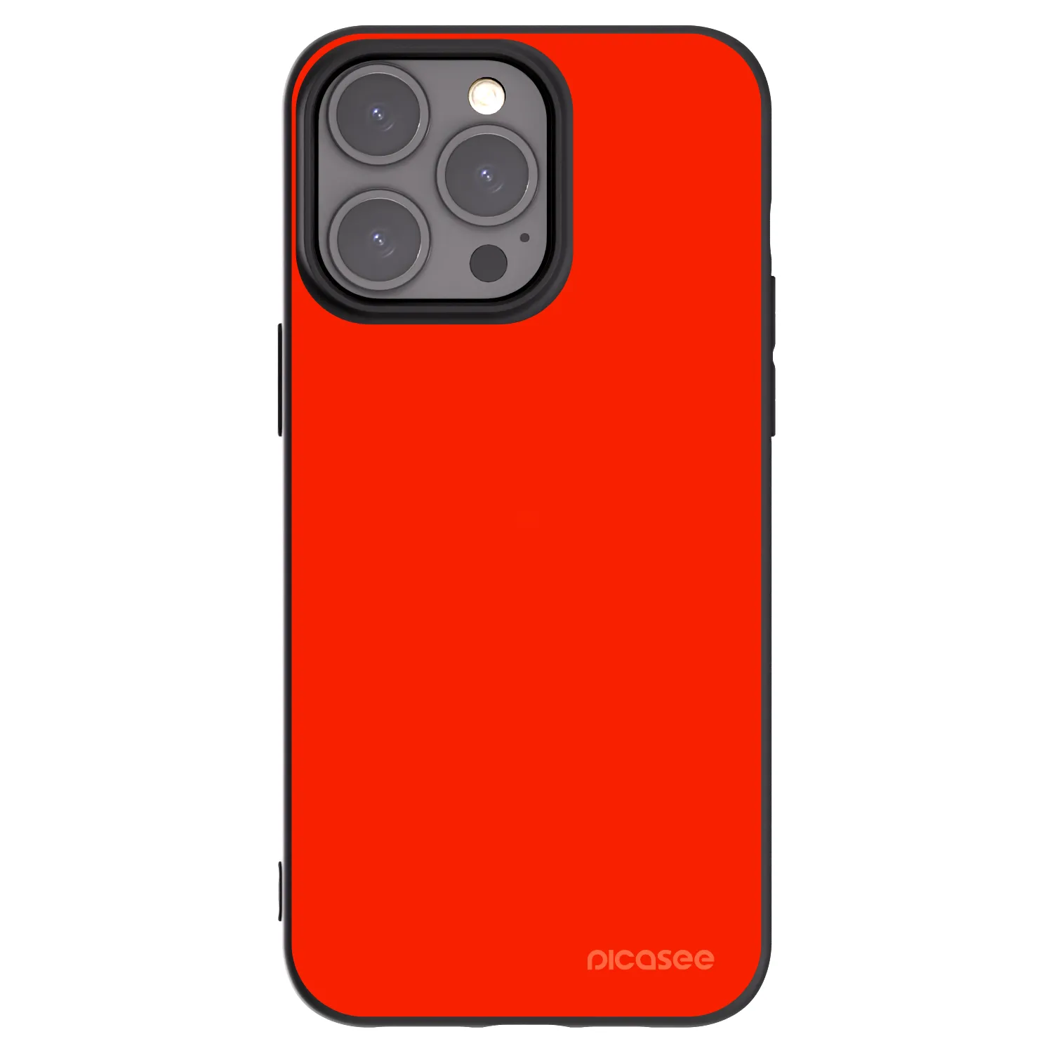 Picasee silikonski črni ovitek za Apple iPhone 15 Pro Max - Maranello Red