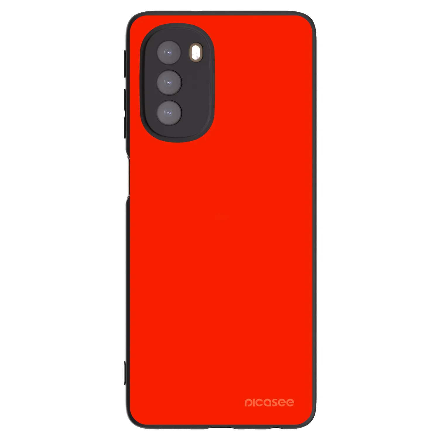 Picasee silikonski črni ovitek za Motorola Moto G51 - Maranello Red