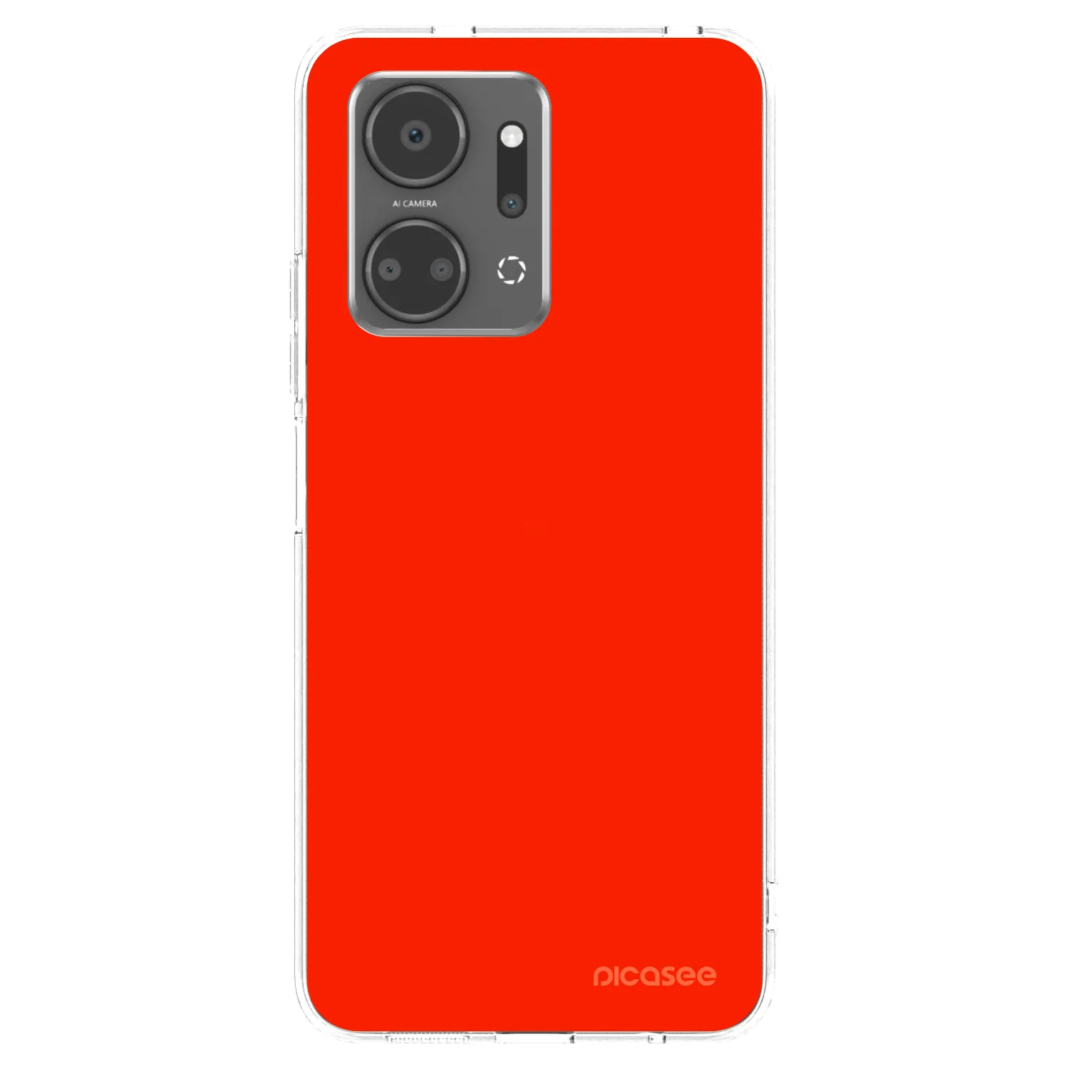 Picasee silikonski prozorni ovitek za Honor X7a - Maranello Red