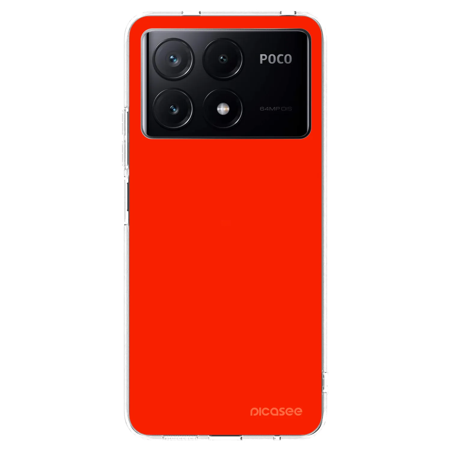 Picasee silikonski prozorni ovitek za Xiaomi Poco X6 Pro - Maranello Red