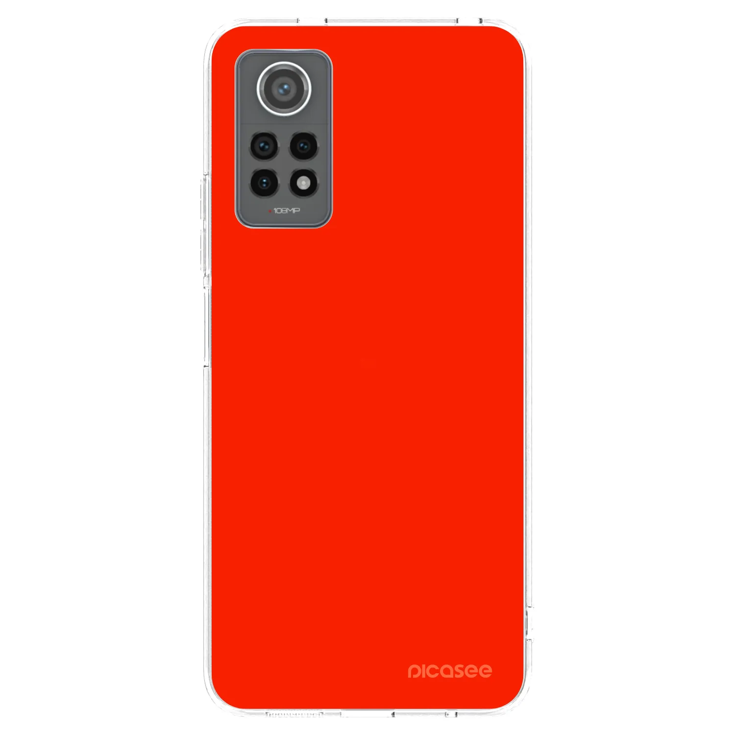 Picasee silikonski prozorni ovitek za Xiaomi Redmi Note 12 Pro 4G - Maranello Red
