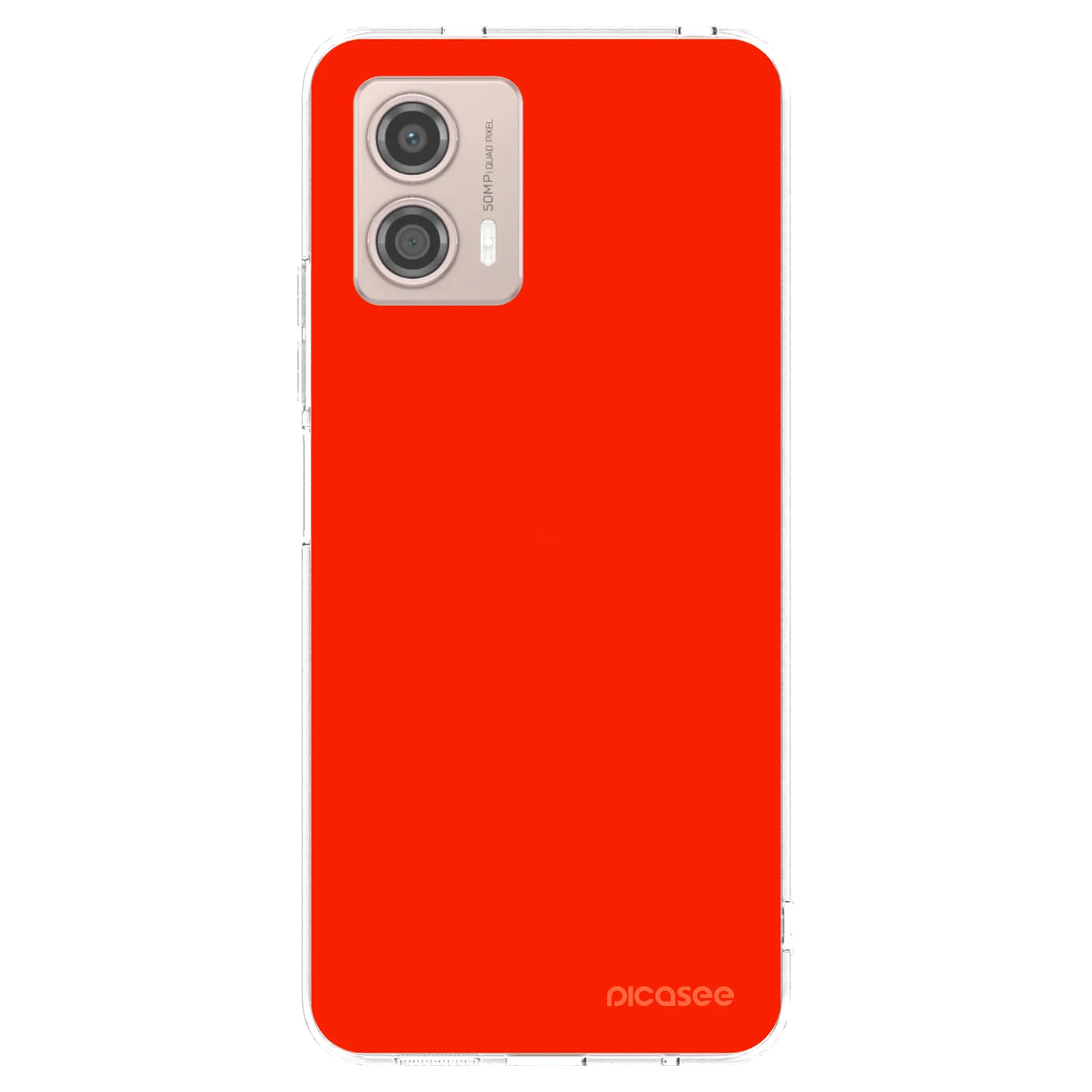 Picasee silikonski prozorni ovitek za Motorola Moto G53 5G - Maranello Red