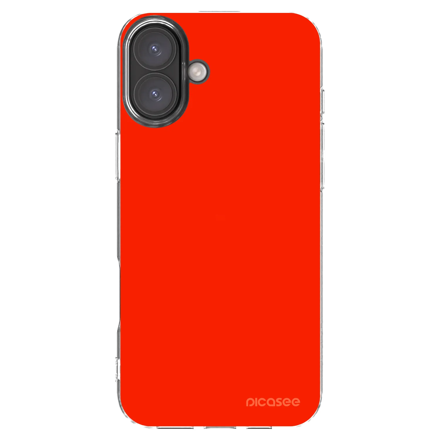 Picasee silikonski prozorni ovitek za Apple iPhone 16 Plus - Maranello Red
