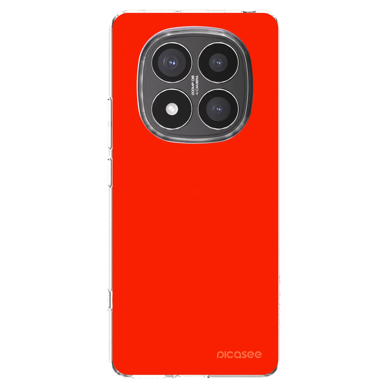 Picasee silikonski prozorni ovitek za Xiaomi Redmi Note 14 Pro+ 5G - Maranello Red