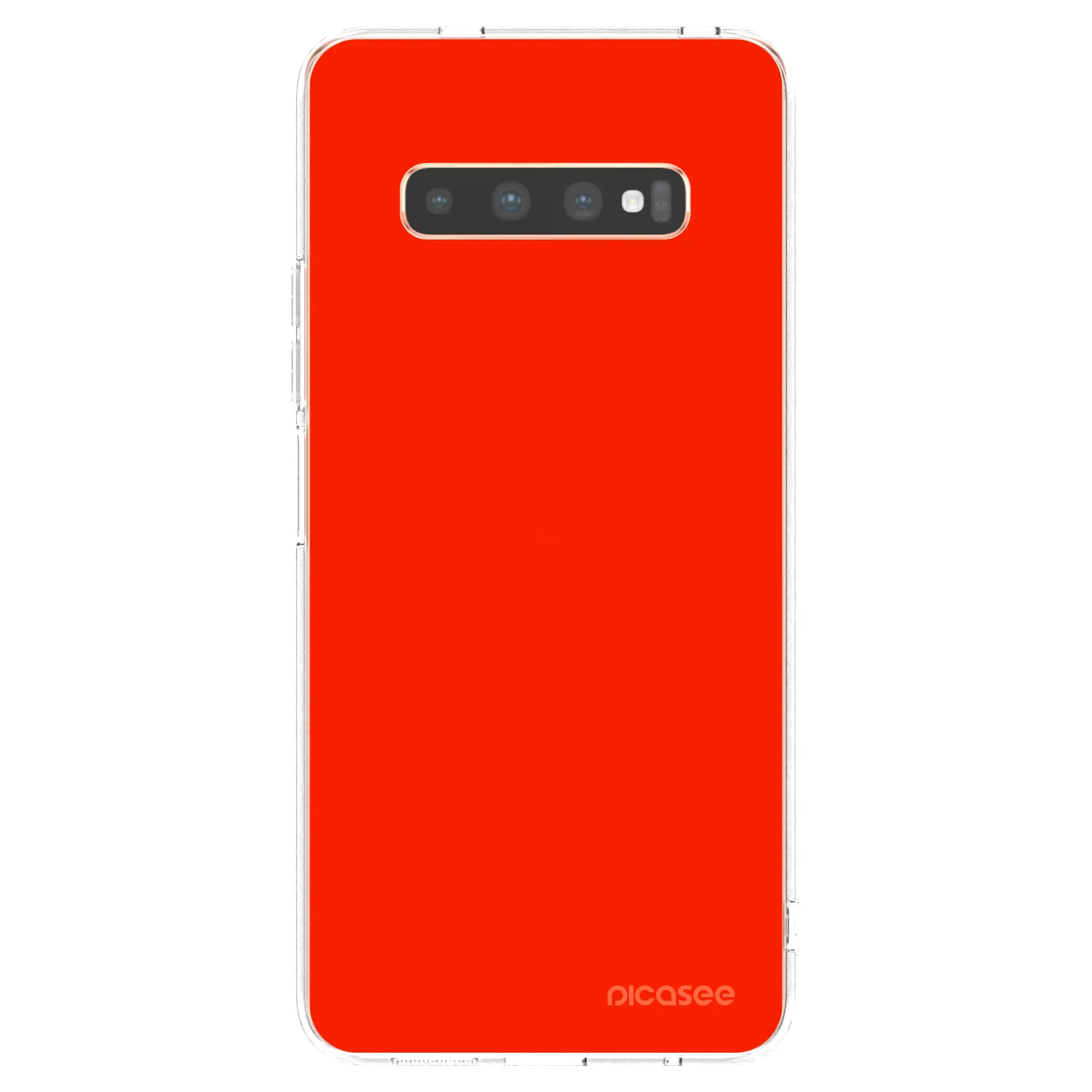 Picasee silikonski prozorni ovitek za Samsung Galaxy S10 Plus G975 - Maranello Red