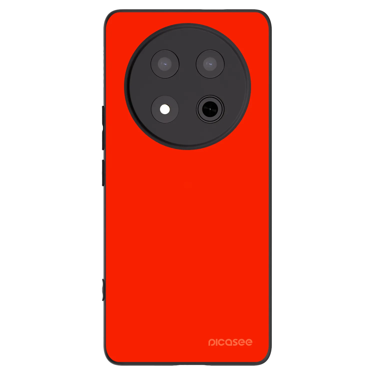 Picasee silikonski črni ovitek za Honor Magic7 Lite 5G - Maranello Red