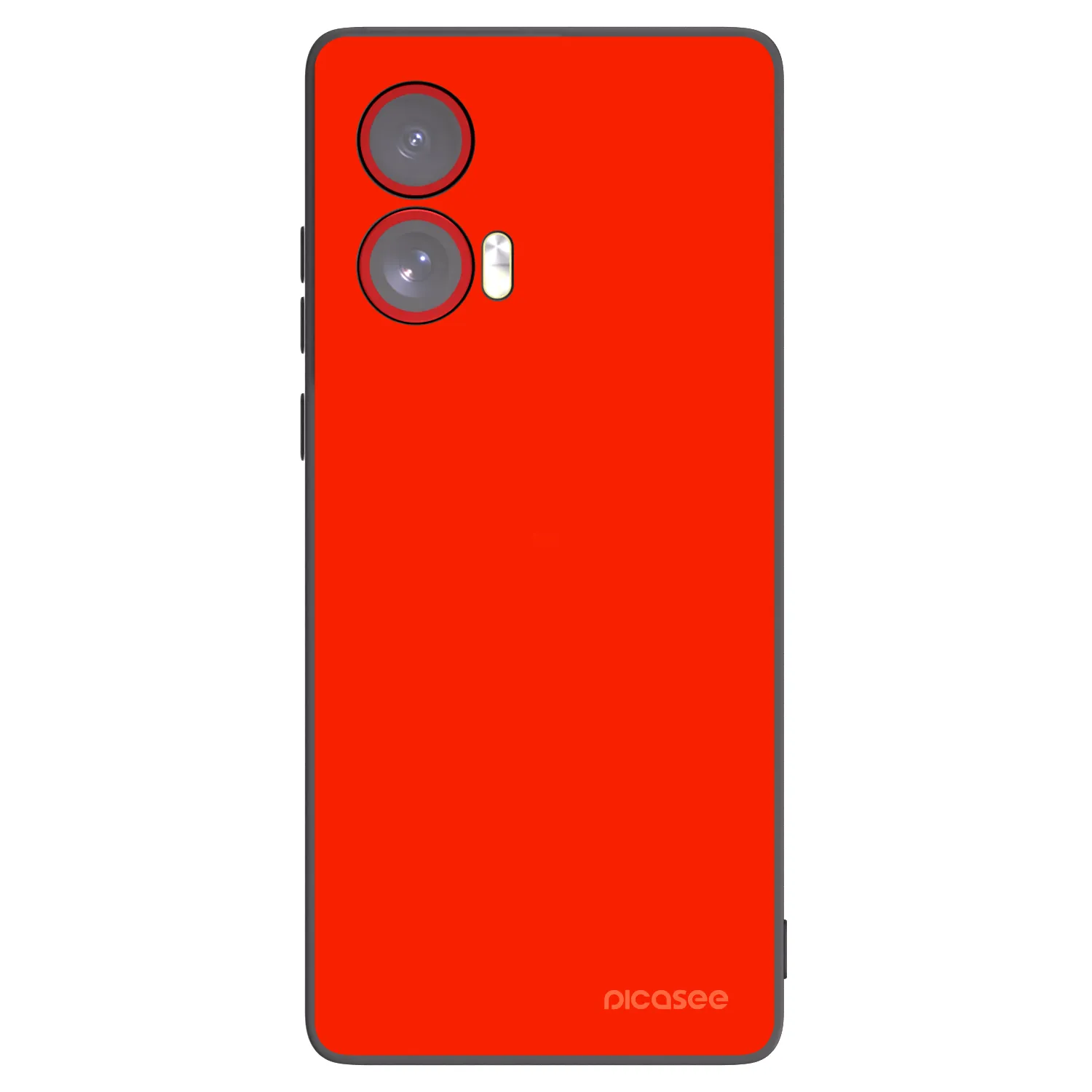 Picasee silikonski črni ovitek za Motorola Edge 50 Fusion - Maranello Red