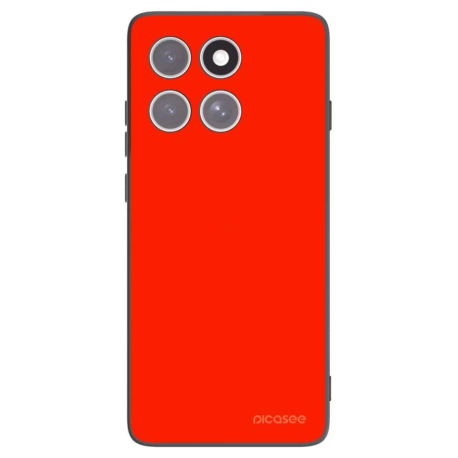 Picasee silikonski črni ovitek za Motorola Edge 60 Fusion - Maranello Red