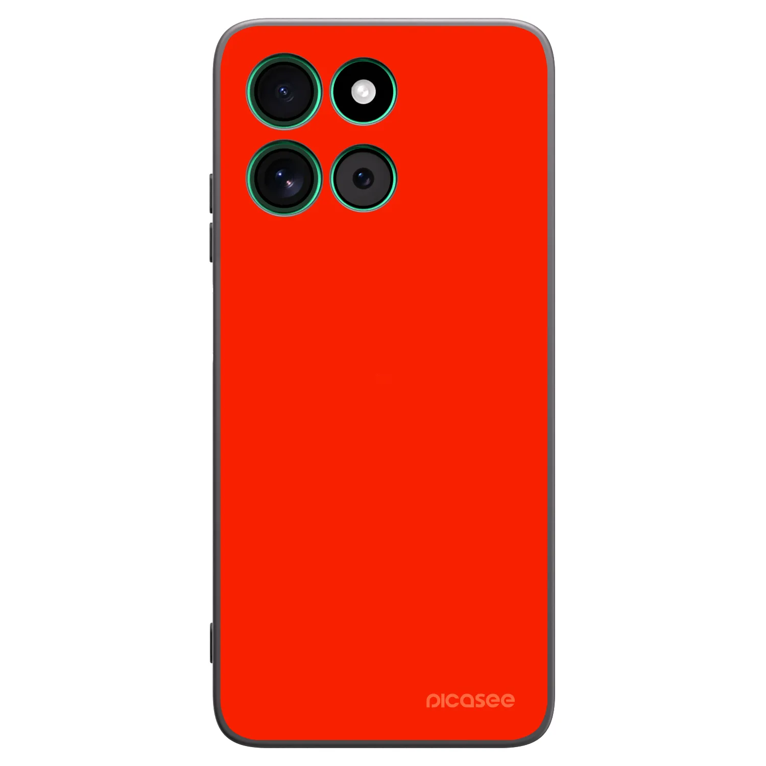 Picasee silikonski črni ovitek za Motorola Moto G57 Power - Maranello Red