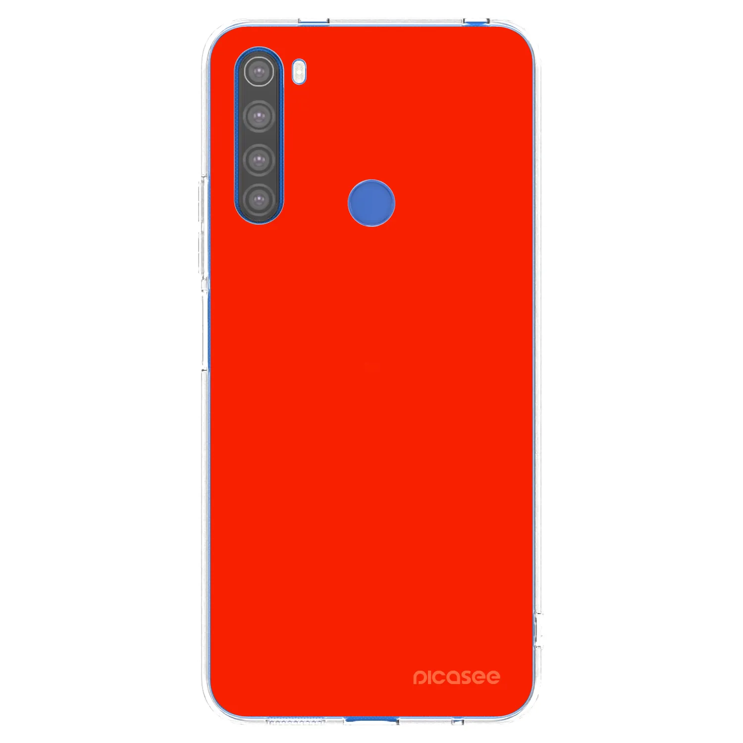 Picasee silikonski prozorni ovitek za Xiaomi Redmi Note 8T - Maranello Red