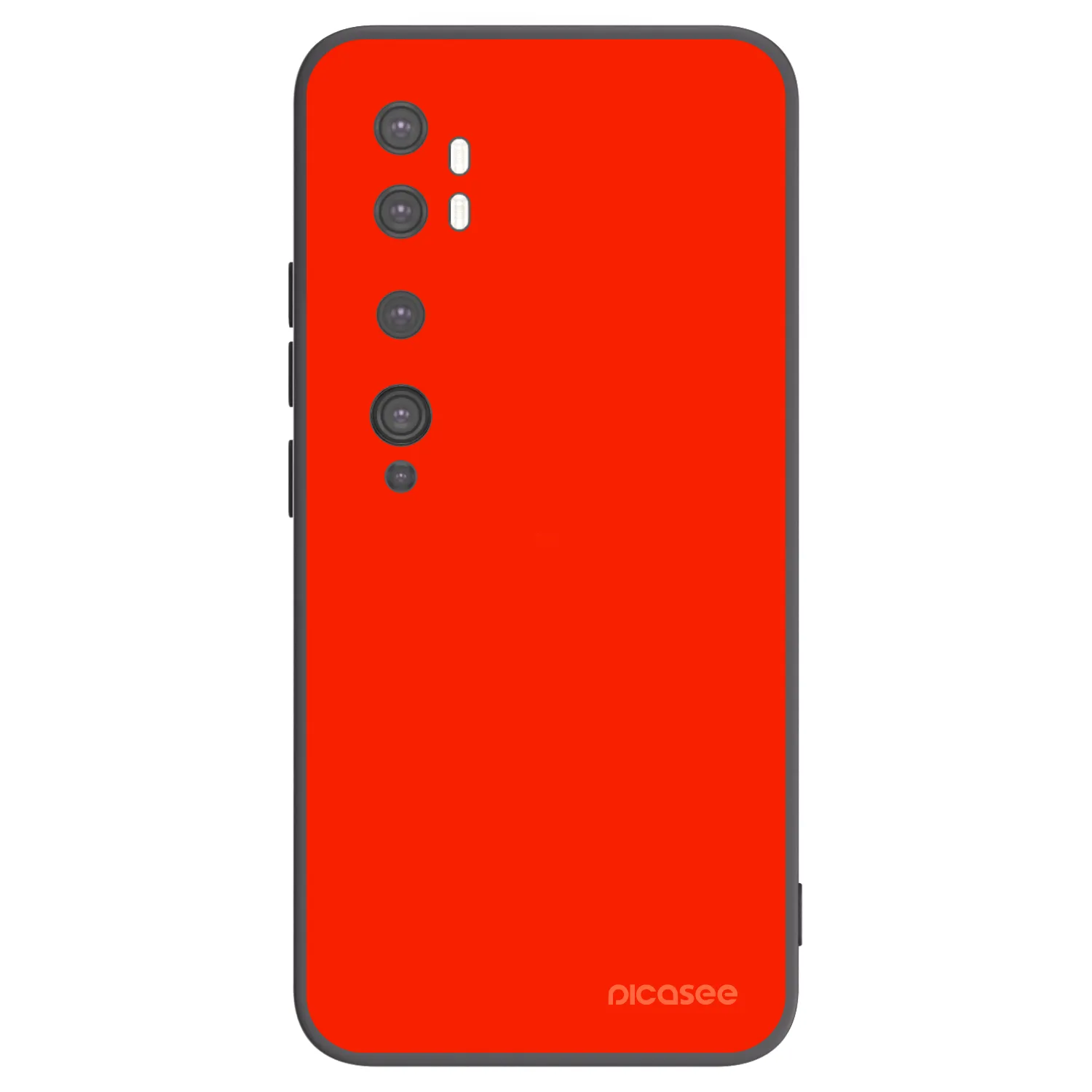 Picasee silikonski črni ovitek za Xiaomi Mi Note 10 (Pro) - Maranello Red