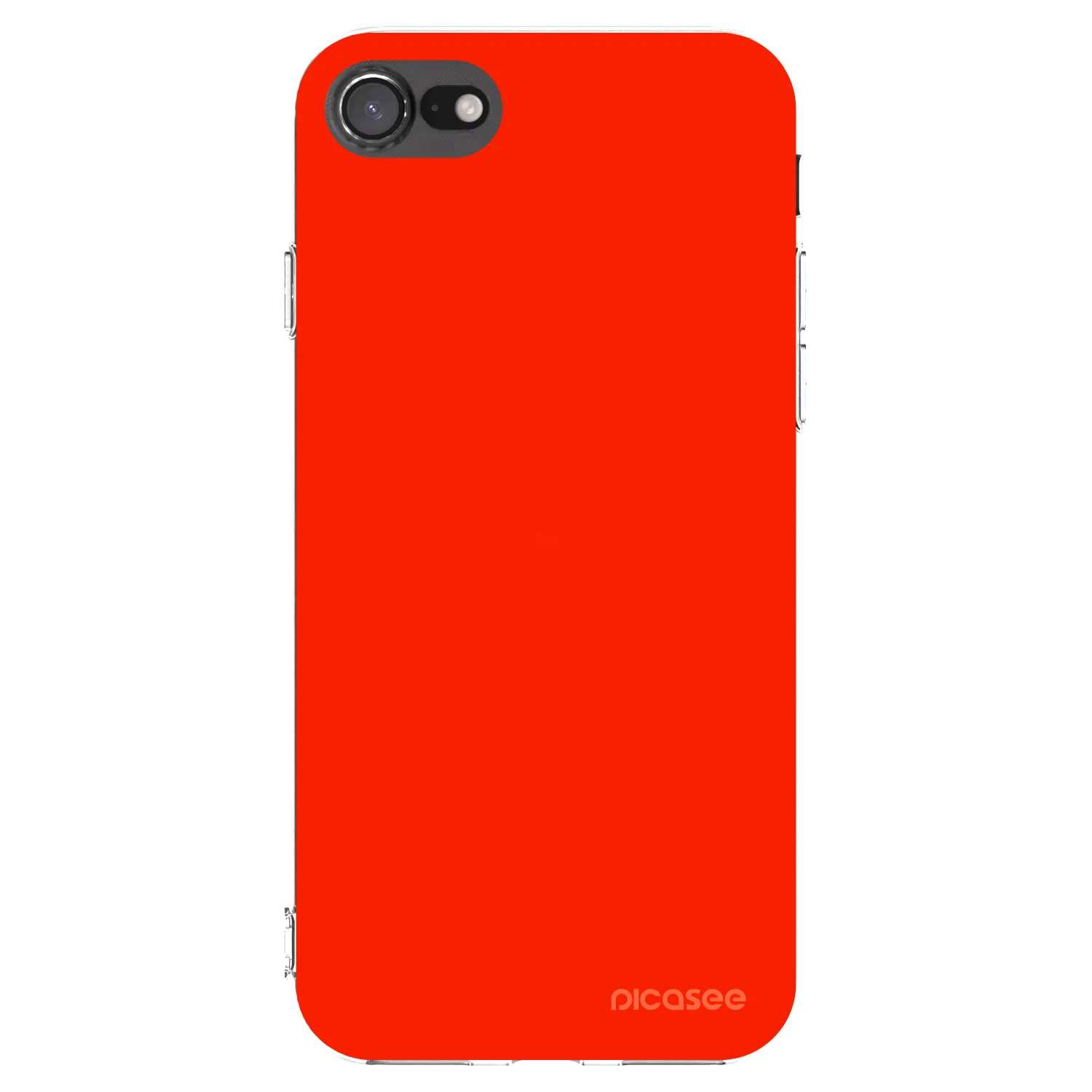 Picasee silikonski prozorni ovitek za Apple iPhone SE 2020 - Maranello Red