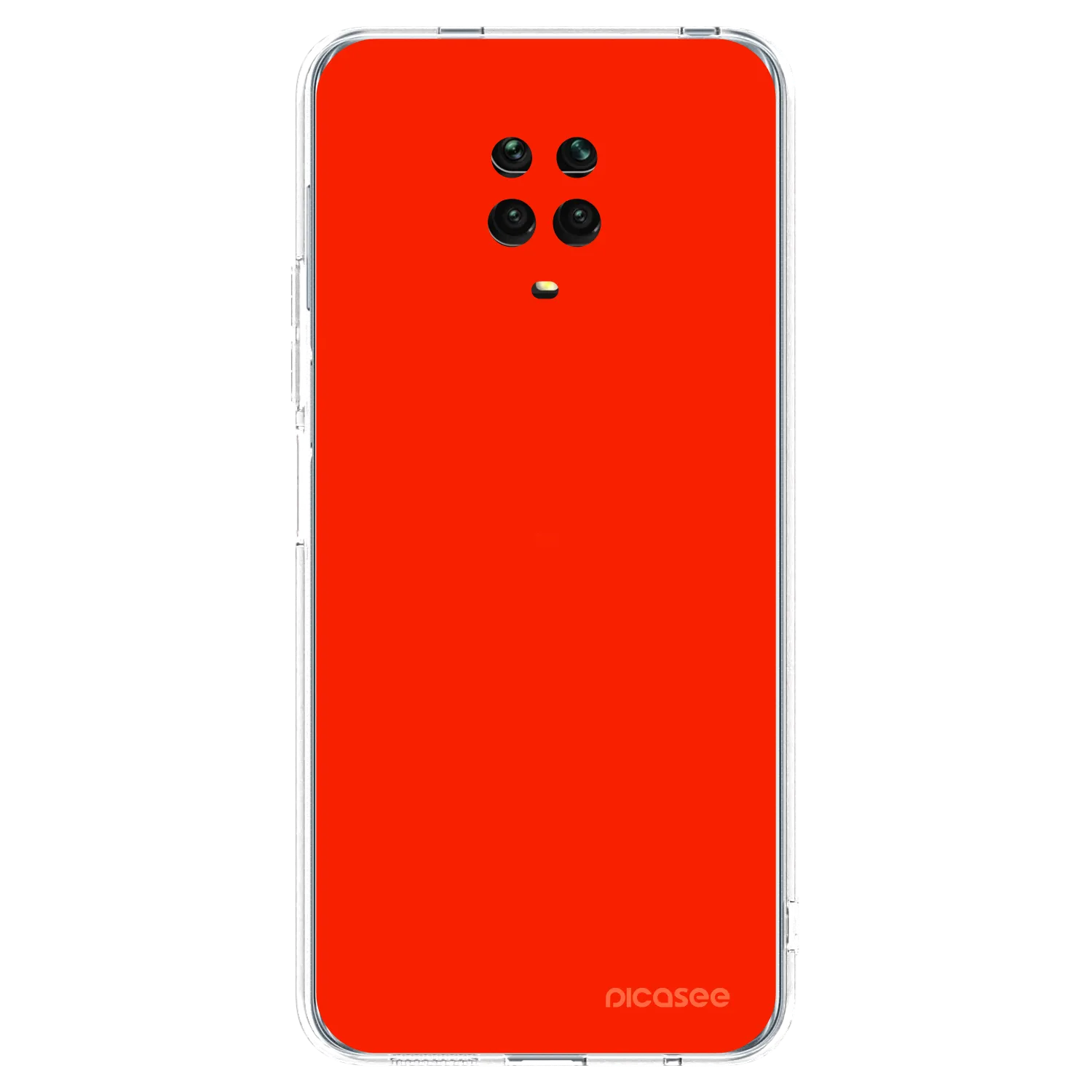 Picasee silikonski prozorni ovitek za Xiaomi Redmi Note 9 Pro - Maranello Red