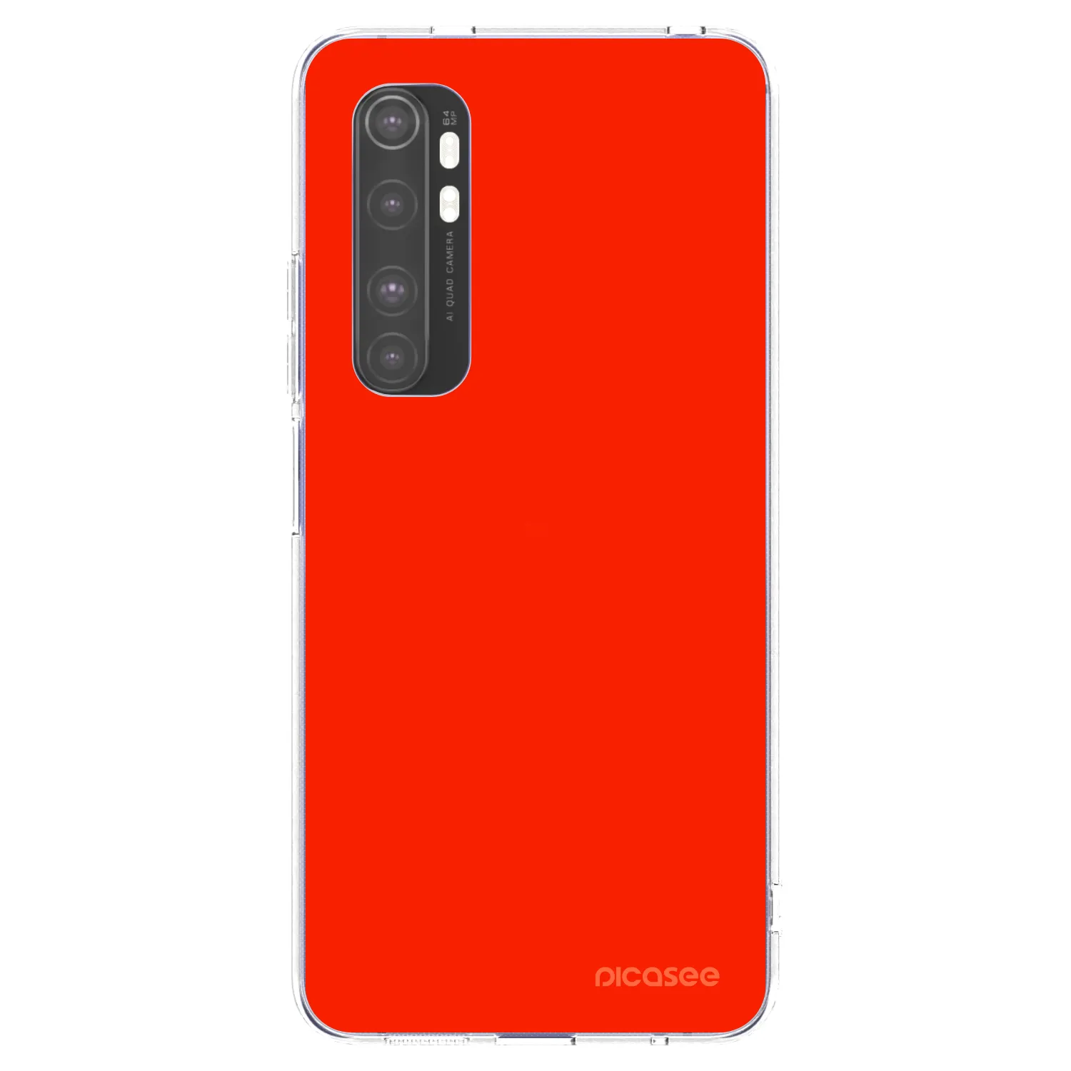 Picasee silikonski prozorni ovitek za Xiaomi Mi Note 10 Lite - Maranello Red
