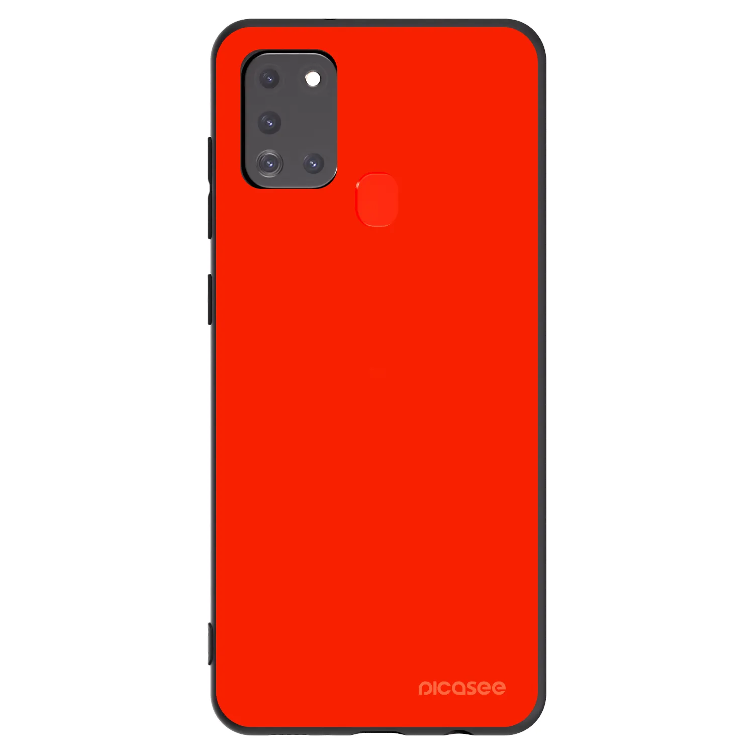 Picasee silikonski črni ovitek za Samsung Galaxy A21s - Maranello Red