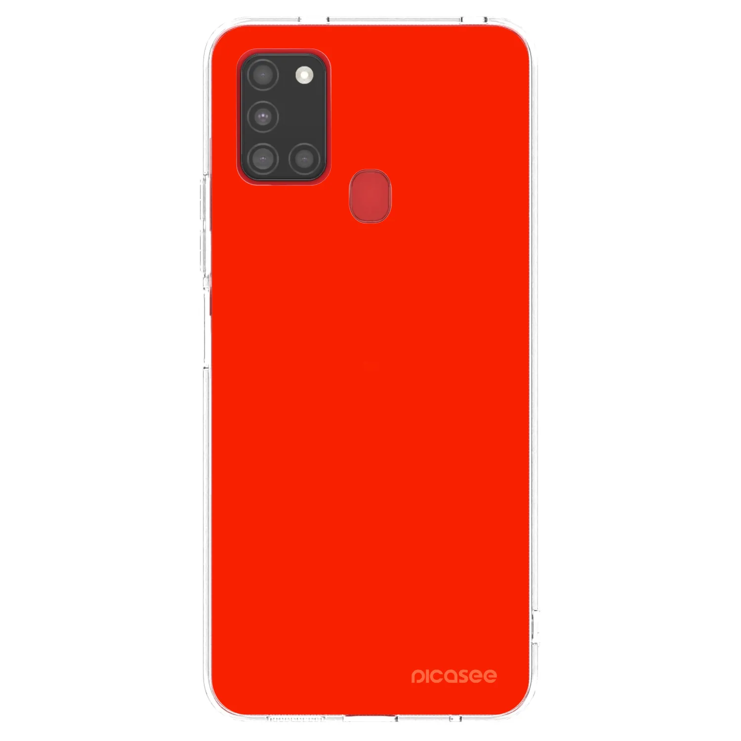 Picasee silikonski prozorni ovitek za Samsung Galaxy A21s - Maranello Red