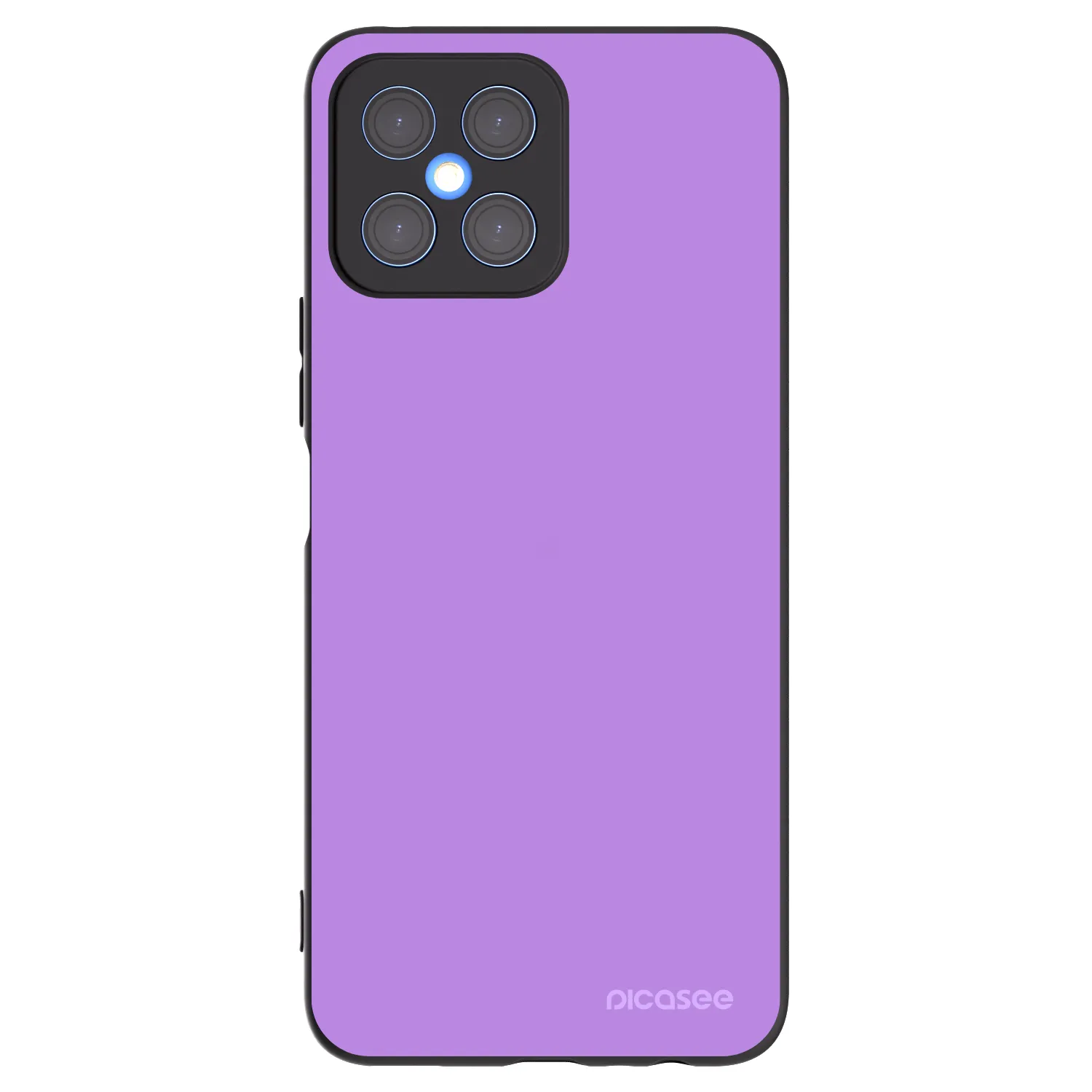 Picasee silikonski črni ovitek za Honor X8 4G - Mystic Melody