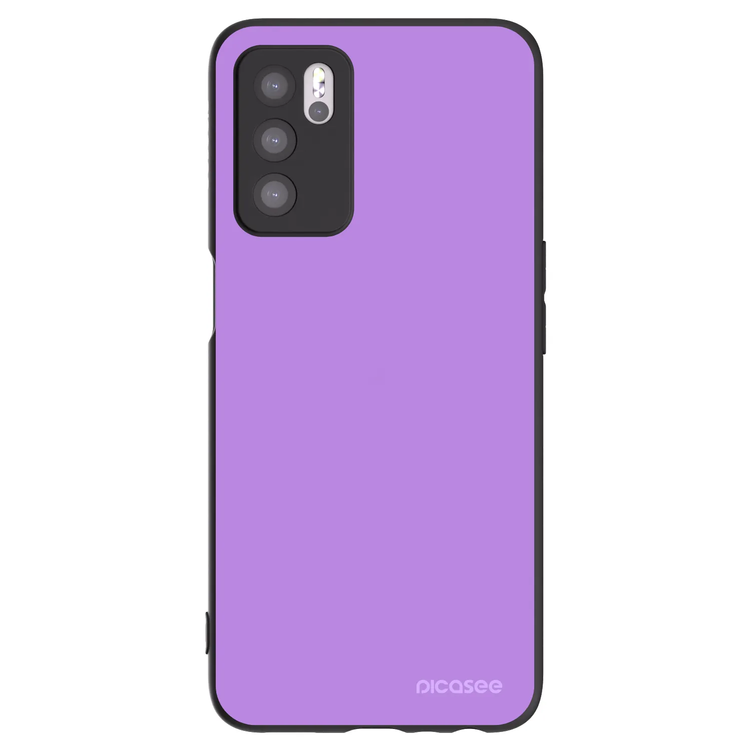 Picasee silikonski črni ovitek za OPPO A16s - Mystic Melody