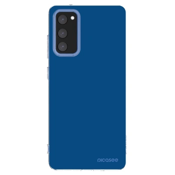 Picasee silikonski prozorni ovitek za Samsung Galaxy S20 FE - Navy Blue