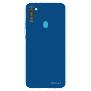 Picasee silikonski prozorni ovitek za Samsung Galaxy M11 - Navy Blue