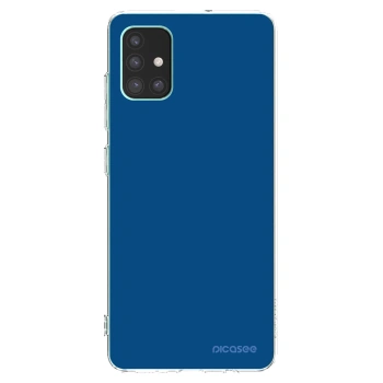 Picasee silikonski prozorni ovitek za Samsung Galaxy M51 M515F - Navy Blue