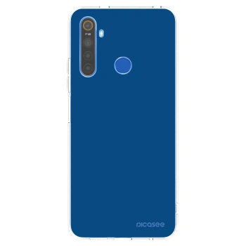 Picasee silikonski prozorni ovitek za Realme 5 - Navy Blue