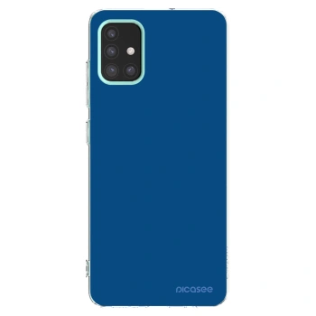 Picasee silikonski prozorni ovitek za Samsung Galaxy M31s - Navy Blue