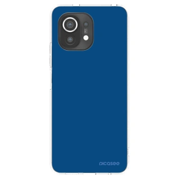Picasee silikonski prozorni ovitek za Xiaomi Mi 11 - Navy Blue